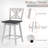 Luvine Swivel Solid Wood Counter Stool-335806299-335806296
