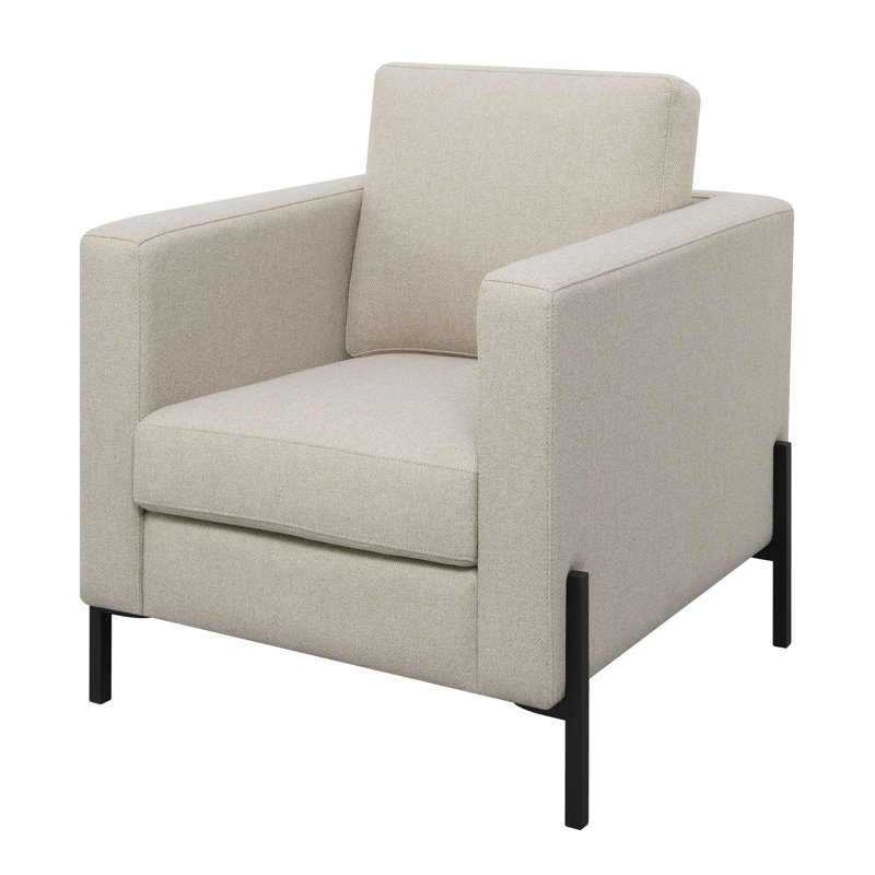 Fauteuil haut 33,5 po Highcliffe, 100 % polyester avoine