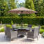 270 cm W X 270 cm D Octagonal Tilt Market Parasol with Crank Lift