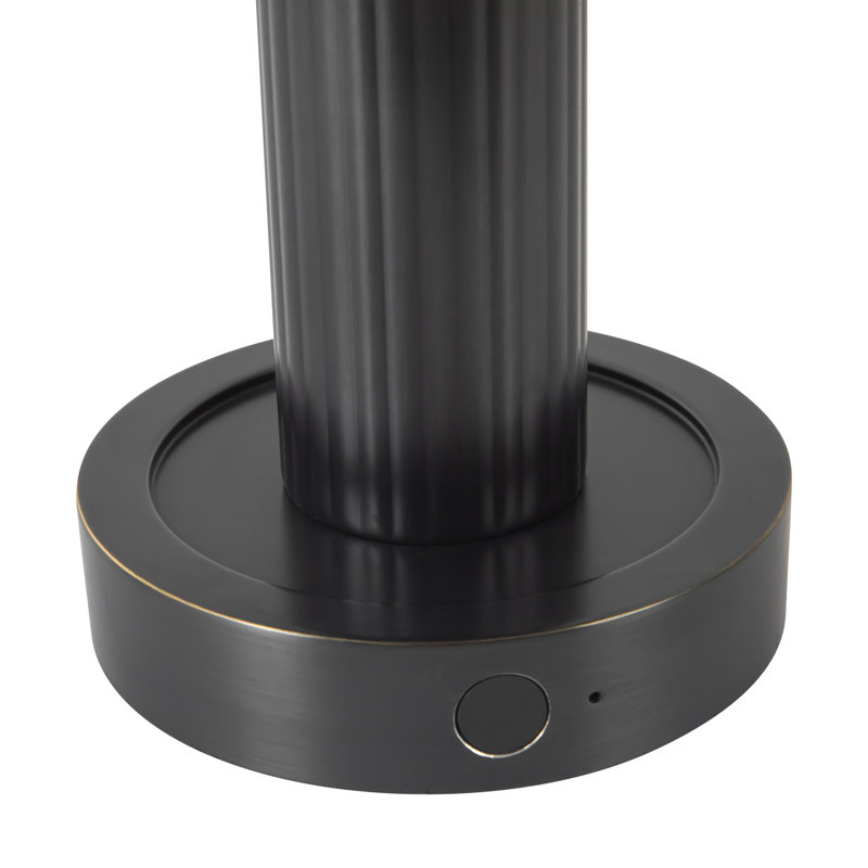 Vienna 9-in Black dimmable LED Table Lamp, Urban Bronze