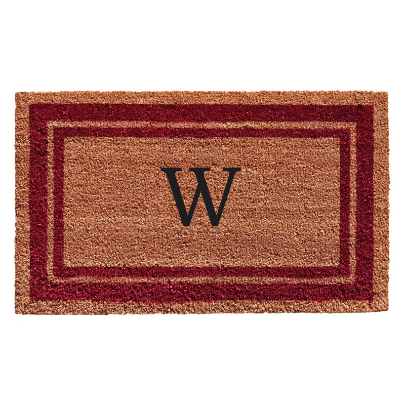 Tapis d'entrée antidérapant Stortz, Bourgogne / Brun, W, Rectangle 1 pi 6 po x 2 pi 6 po