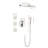 Designed Shower System With Head, Hand Shower, Slide Bar - Brushed Nickel Practical Arrangement In Hose, Bodysprays-120920807