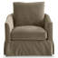 Fauteuil pivotant en tissu Astoria avec jupe - Sur mesure-970903934