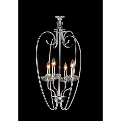 Lustre géométrique à 4 lumières Baring
