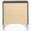 Table de chevet noire à 2 tiroirs