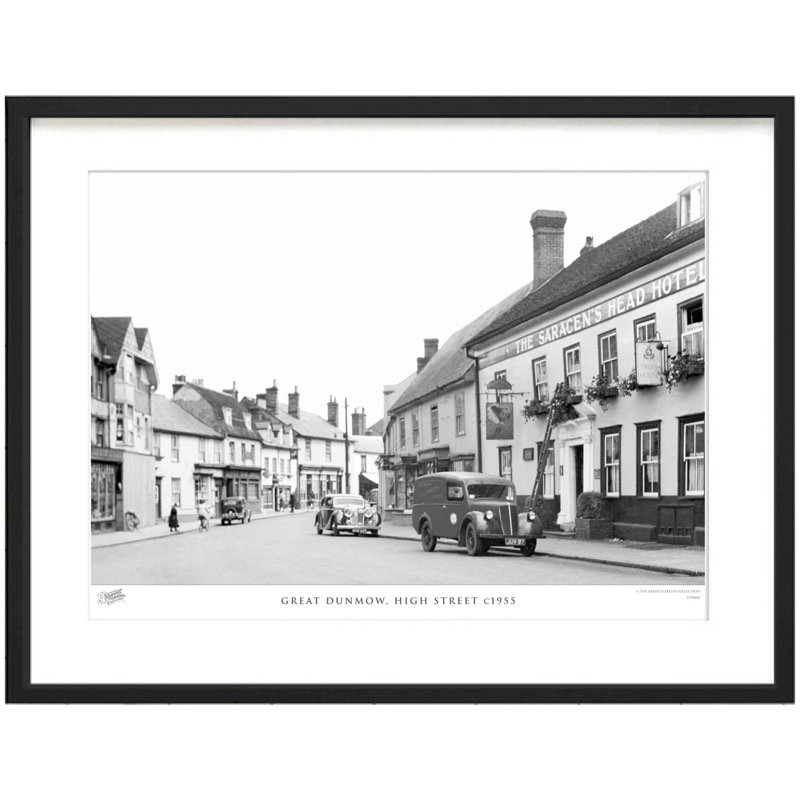 Great Dunmow, High Street C1955 by Francis Frith - Single Picture Frame Print, 28cm H x 36cm W x 2.3cm D