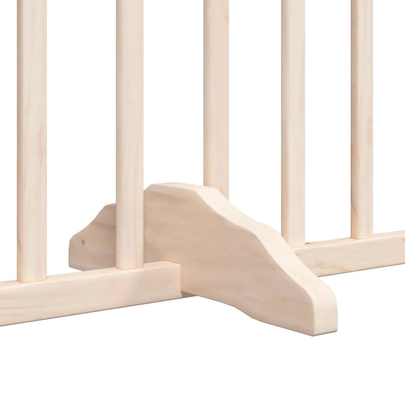 Deance Solid Wood Dog House Door, 90cm H x 480cm W x 2cm D, Beige