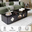 Meuble télé extensible pour téléviseur de 85 po ou moins, ensemble d'armoire de salon comprenant un meuble télé et une table basse relevable avec tiroir de rangement et armoire