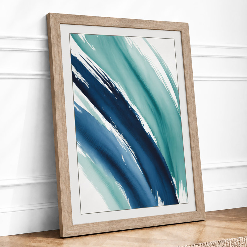 Gestural Flow Abstract - Print, A2 - 59.4 x 42.0 cm, Oak