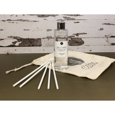 Ensemble de recharge de diffuseur de roseaux parfumés Black Sea - 6 oz, 5 bâtonnets blancs, parfum de maison durable