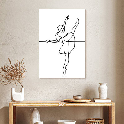 Enn One Line Ballerina Dancer