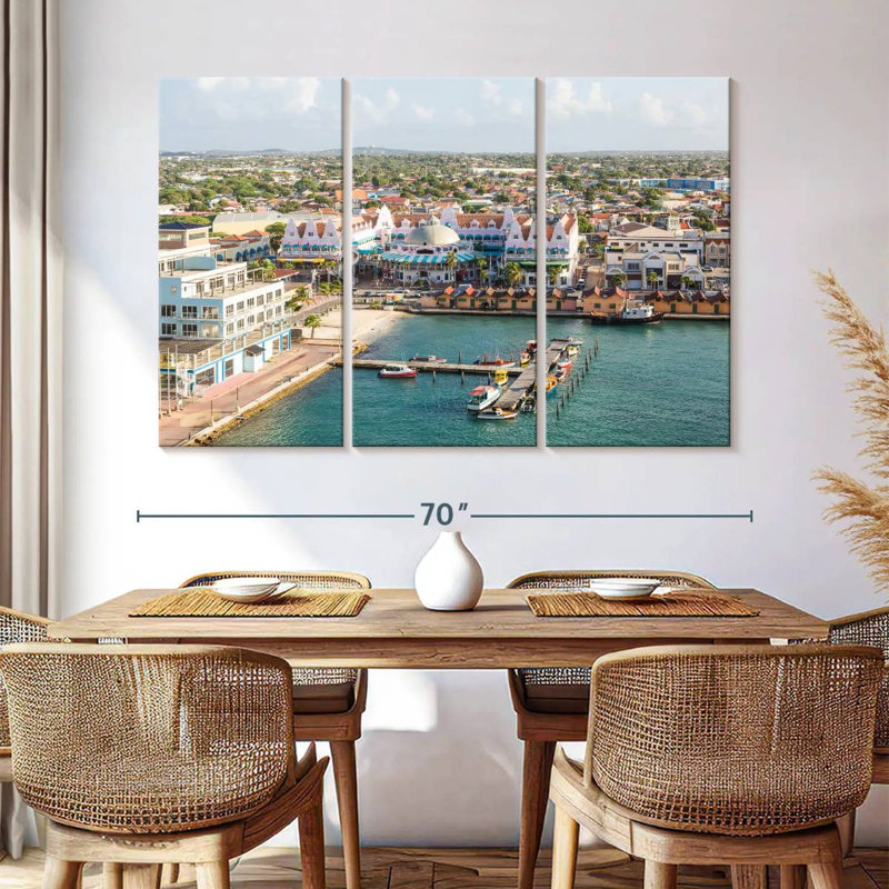 Gillard Oranjestad City View, H 42 po x l 65 po