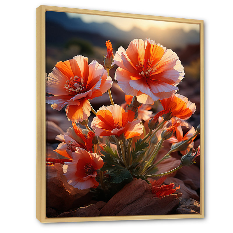 «Zanas Desert Euphoria Cactus I» sur toile, H 20 po x l 12 po x P 1 po, Cadre naturel flottant