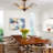 Dron 5 - Light 30" Vintage Sputnik Crystal Flush Mount Dimmable Light Fixture-816277139