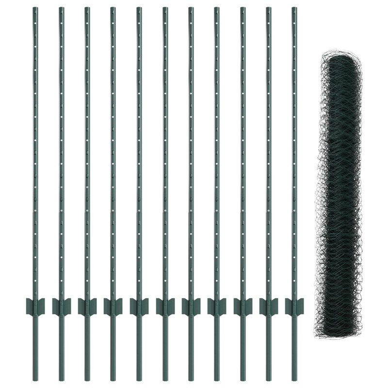 120cm H x 2500cm W Metal Border Fencing