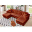 Canapé modulaire 4 places en velours côtelé en U très grand avec 4 chaises modulaires-498287770