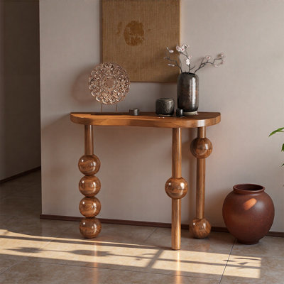 Console rétro en bois de pin