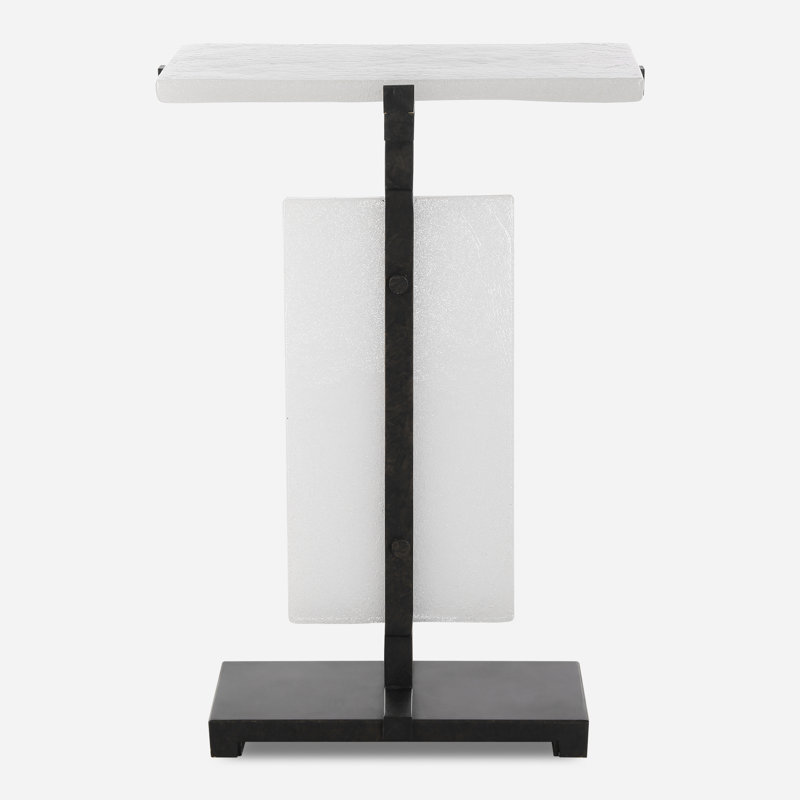 Ova Glass Accent Table
