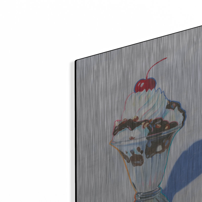Art mural en métal «Sundae» par Wellington Studio, H 16 po x l 12 po