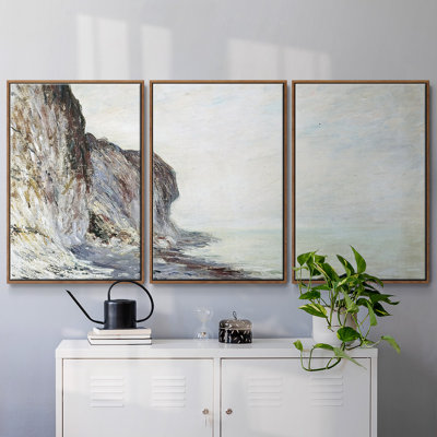 Cliff, 1882 - 3 pièces, reproduction sur toile flottante