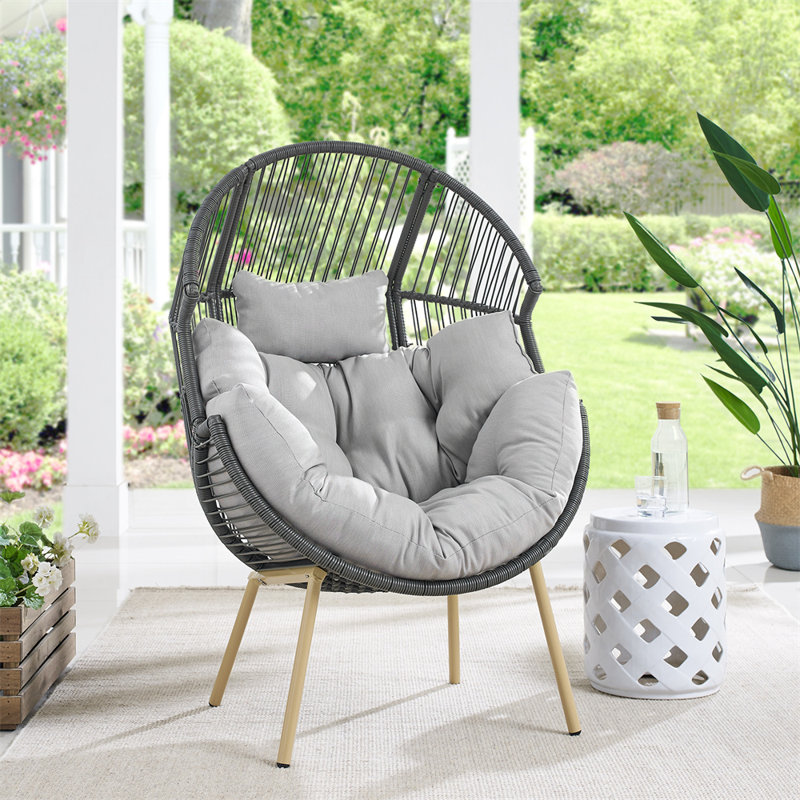 Baja Swing Chair Hammock with Cushion, Gray