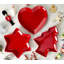 3pc Red Christmas Serving Set