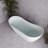 71" Streamline Soaking Glossy White Freestanding Tub With Internal Drain-108964560