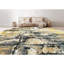 Abstract Area Rug in Gold
