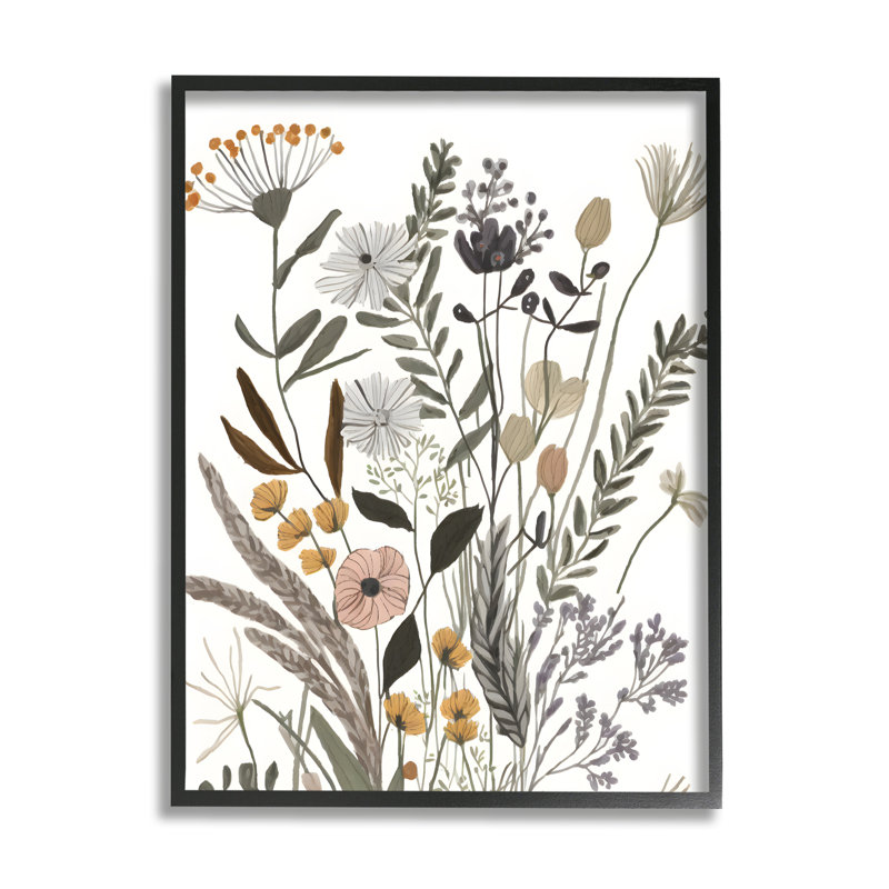 Art moderne, estampe numérique encadrée par Petals Prints Design, H 14 po x l 11 po x P 1,5 po, Giclée encadrée noir minuit