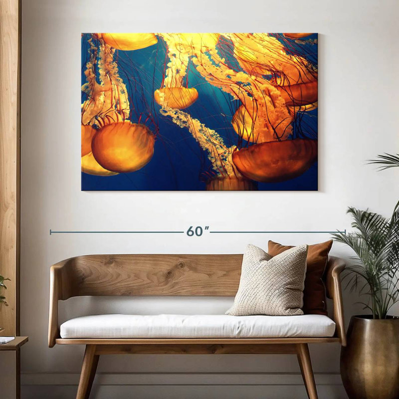 Brampt Jellyfish Bloom, 32" H x 48" W