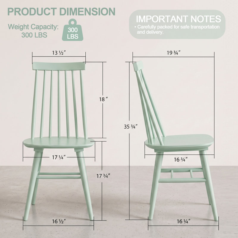 Chaises de salle à manger Alvie, Menthe douce