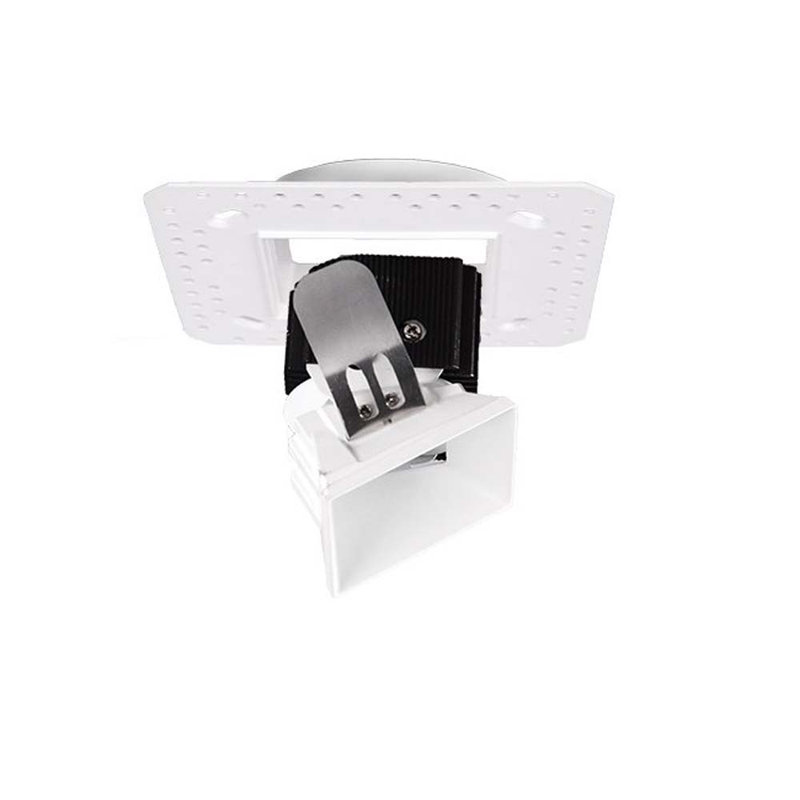 Garniture encastrée carrée ajustable 2,85 po Aether Invisible, Blanc, 2700K / 90, Étroit