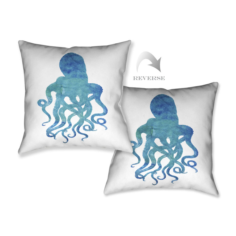 Coussin de l’octopus aquarelle Colgate