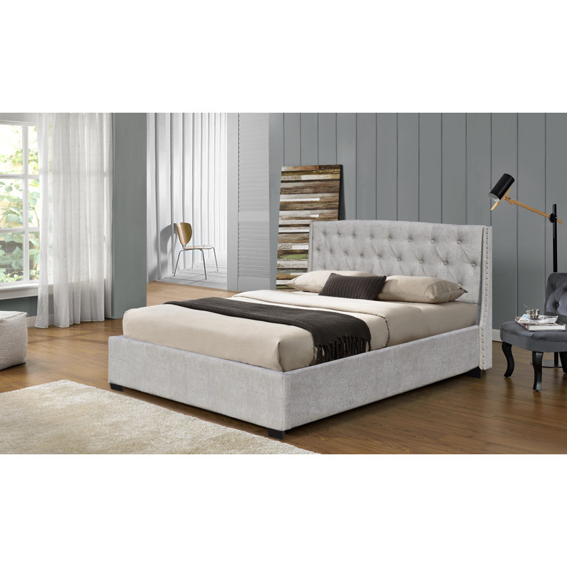 Renault Upholstered Ottoman Storage Bed with Mattress, Mid Range, Double (4'6), Standard