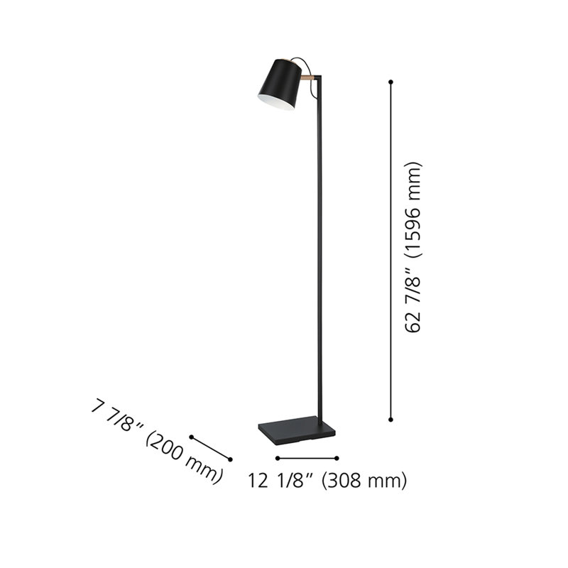 Lampe de travail / lecture sur pied 62,88 po Alasca