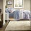 Luxurious Blue Floral Bedding Sets, Polyester Comforter For Home