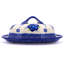 Bleu-belle Fleur Stoneware Butter Dish