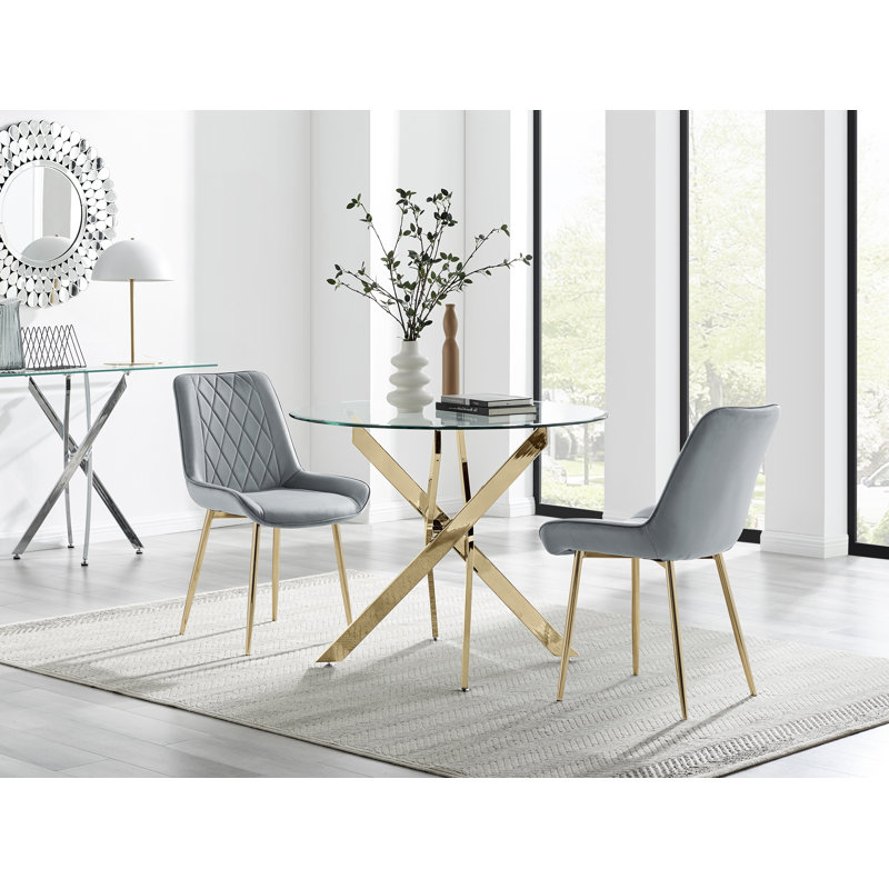 Bernell 2 - Person Dining Set, Grey