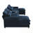 U-Shape Chenille Sectional Sofa With Cup Holders And USB Charger-201840917