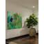 «Toucans and Flowers» par Evelia, reproduction d'art sur toile tendue-17215292