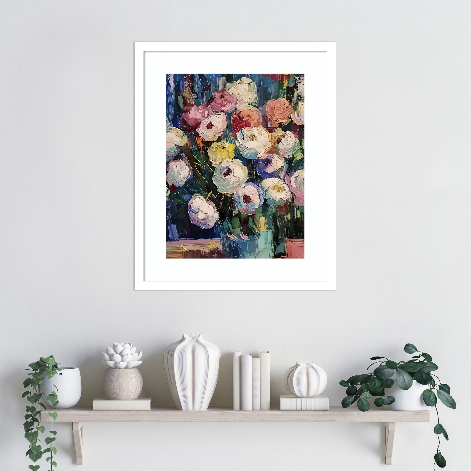 Red Barrel Studio Flowers In a Vase by Avanesova Elena Wood Framed Wall ...