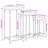 vidaXL Nesting Side Tables End Table Living Room Set of 3 Engineered Wood-255734483