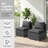 2-Piece Outdoor Armless Sofa-1591138992