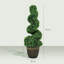 90cm Faux Boxwood Topiary in Metal Pot