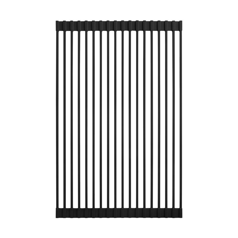 Grille d'évier de cuisine 20 po x 12 po Swiss Madison, Noir