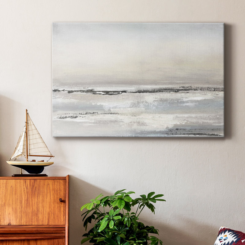Distant brouillard - peinture sur toile tendue
