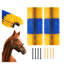 Ensemble de 2 brosses à griffes pour chevaux et vaches - Toilettage robuste