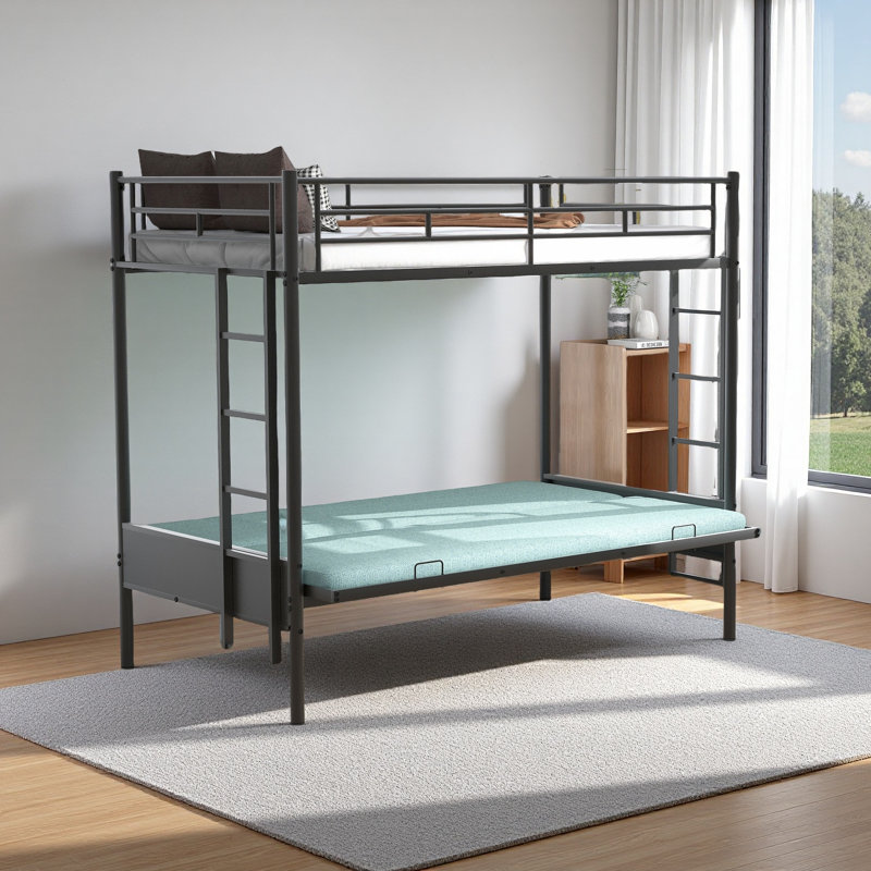 Twin Over Full Metal Bunk Bed, Multi-Function