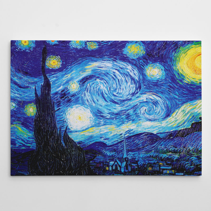«Starry Night» par Vincent Van Gogh, reproduction sur toile tendue, H 16 po x l 20 po x P 1,5 po