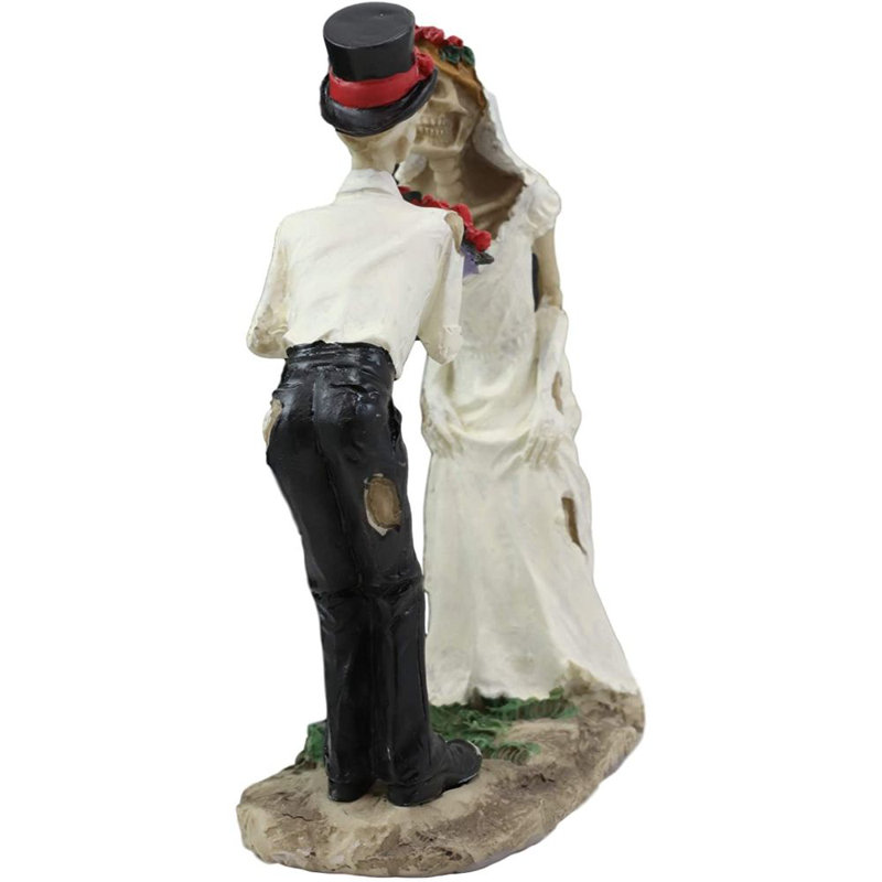 Figurine de mariage « Deodar Love Never Dies romantic skeleton »
